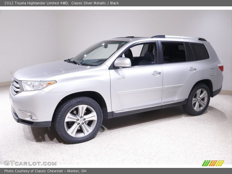 Classic Silver Metallic / Black 2012 Toyota Highlander Limited 4WD