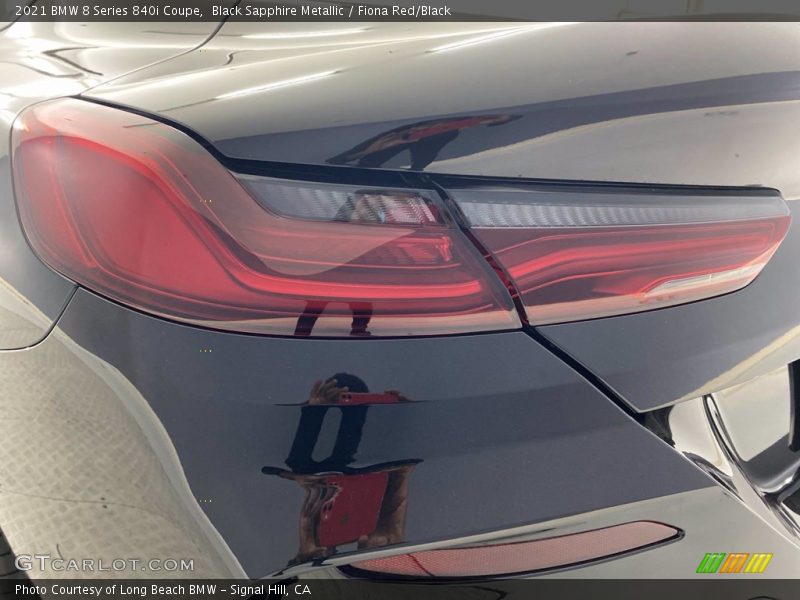 Black Sapphire Metallic / Fiona Red/Black 2021 BMW 8 Series 840i Coupe