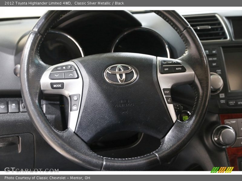 Classic Silver Metallic / Black 2012 Toyota Highlander Limited 4WD
