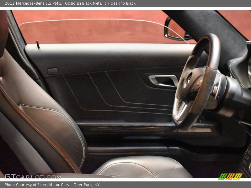 Obsidian Black Metallic / designo Black 2012 Mercedes-Benz SLS AMG