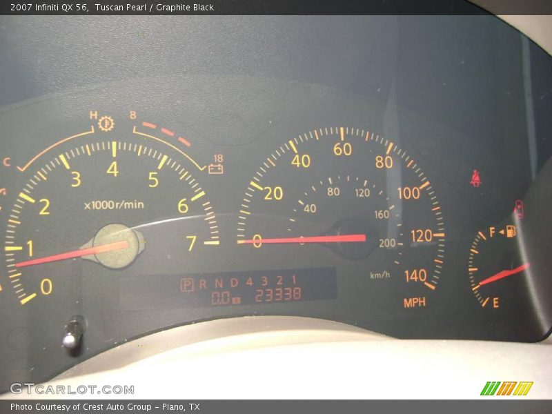 Tuscan Pearl / Graphite Black 2007 Infiniti QX 56