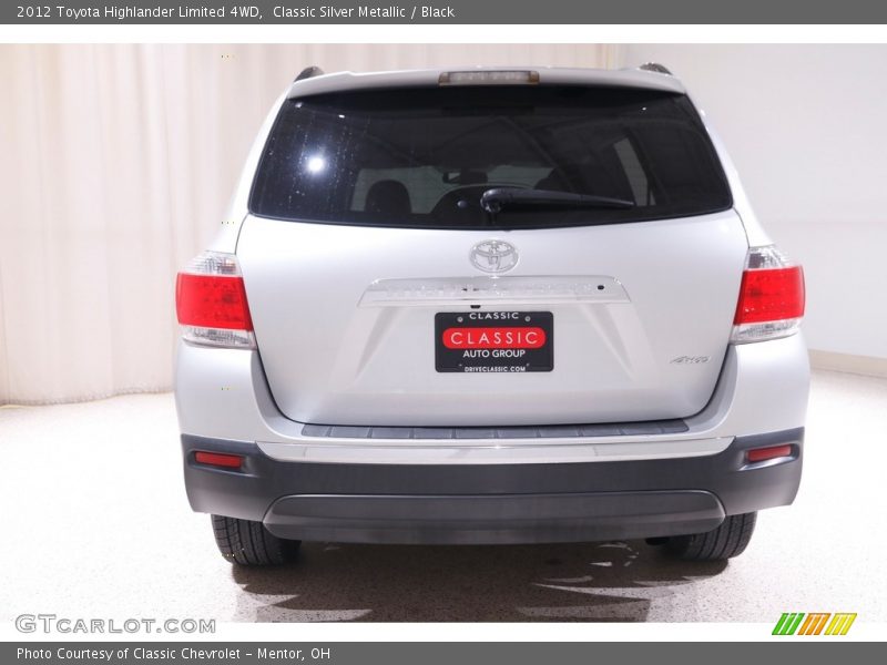 Classic Silver Metallic / Black 2012 Toyota Highlander Limited 4WD