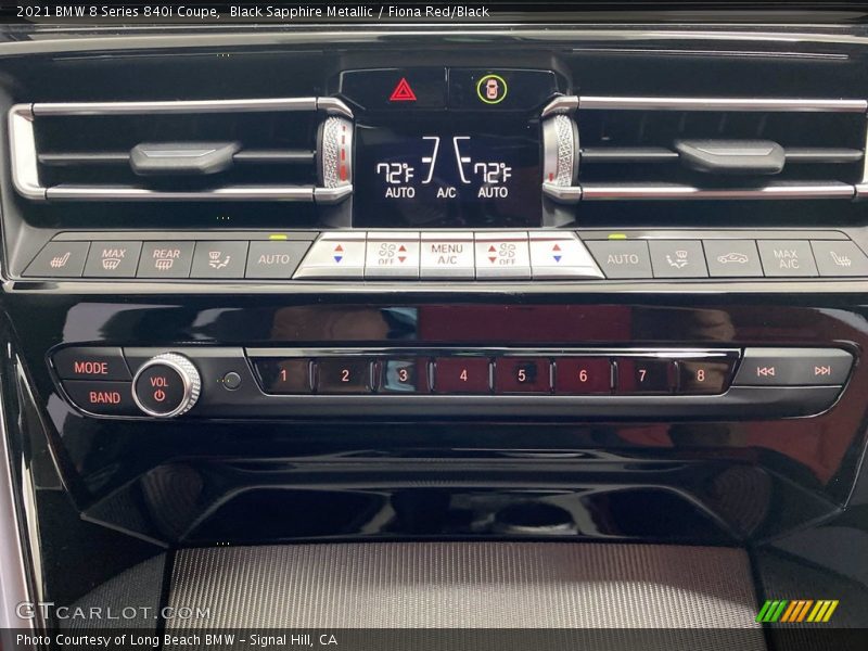 Controls of 2021 8 Series 840i Coupe