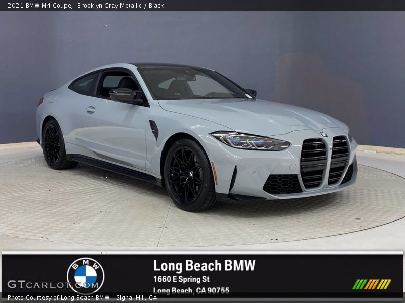 Brooklyn Gray Metallic / Black 2021 BMW M4 Coupe