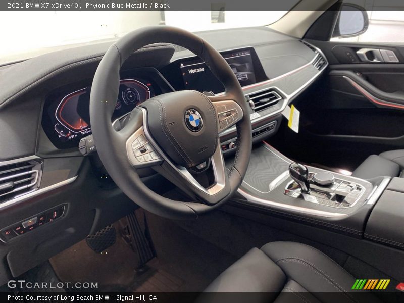 Phytonic Blue Metallic / Black 2021 BMW X7 xDrive40i