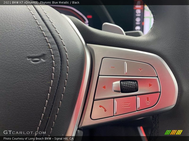 Controls of 2021 X7 xDrive40i