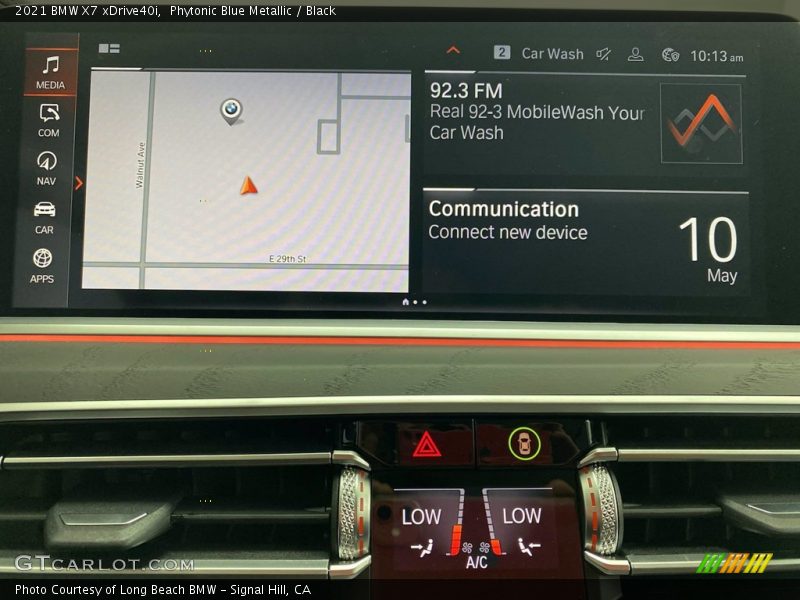 Phytonic Blue Metallic / Black 2021 BMW X7 xDrive40i