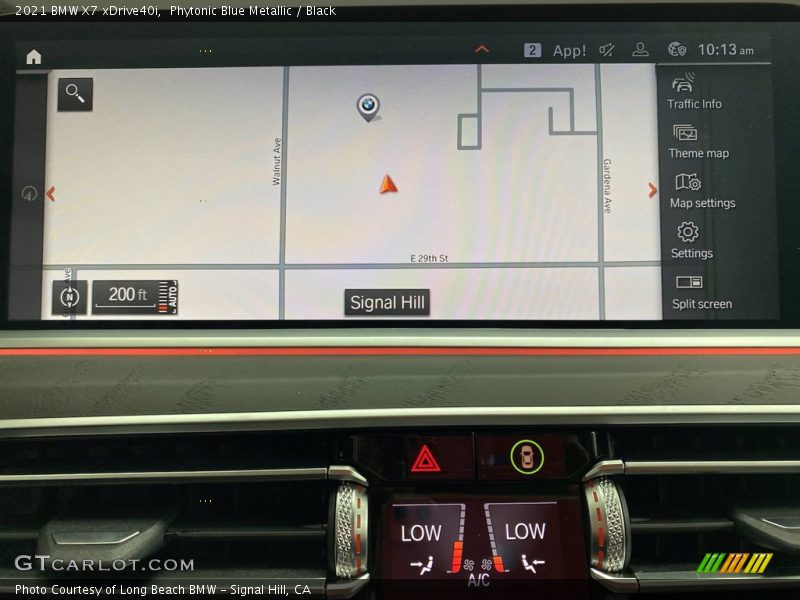 Phytonic Blue Metallic / Black 2021 BMW X7 xDrive40i