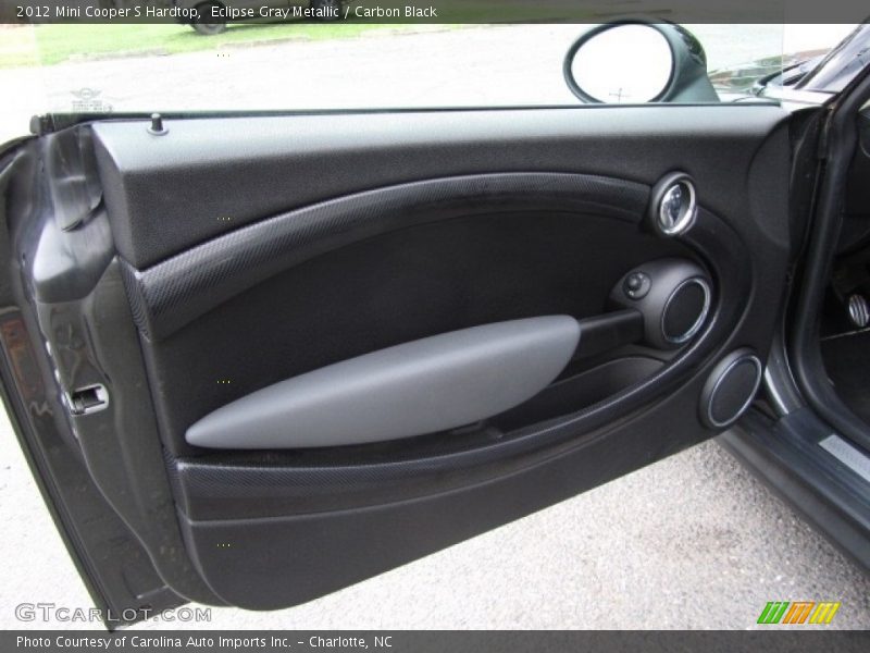 Eclipse Gray Metallic / Carbon Black 2012 Mini Cooper S Hardtop