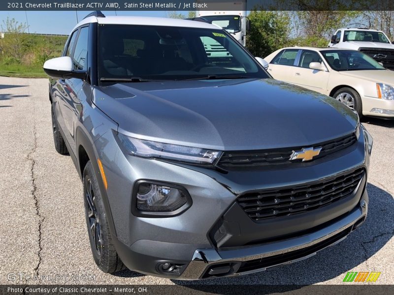 Satin Steel Metallic / Jet Black 2021 Chevrolet TrailBlazer ACTIV AWD