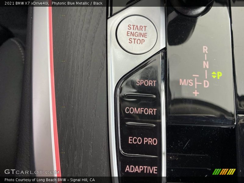 Controls of 2021 X7 xDrive40i