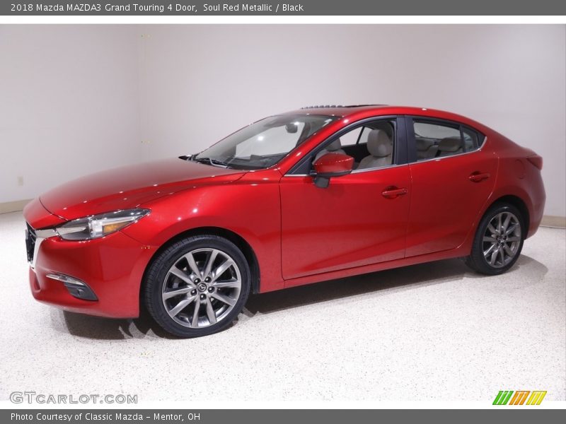 Soul Red Metallic / Black 2018 Mazda MAZDA3 Grand Touring 4 Door
