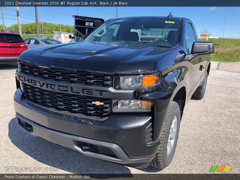 Black / Jet Black 2021 Chevrolet Silverado 1500 WT Regular Cab 4x4