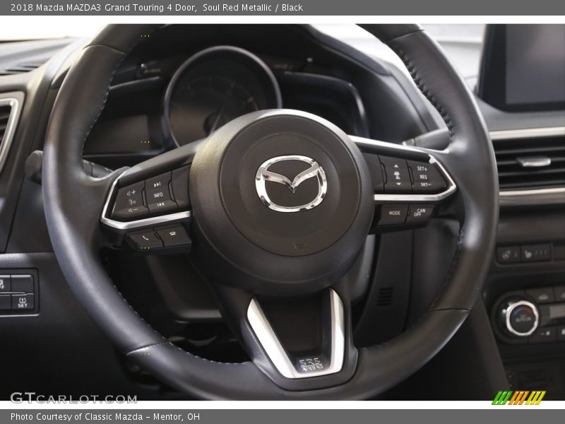 Soul Red Metallic / Black 2018 Mazda MAZDA3 Grand Touring 4 Door