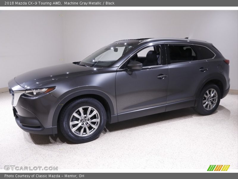 Machine Gray Metallic / Black 2018 Mazda CX-9 Touring AWD