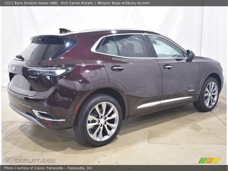 Rich Garnet Metallic / Whisper Beige w/Ebony Accents 2021 Buick Envision Avenir AWD