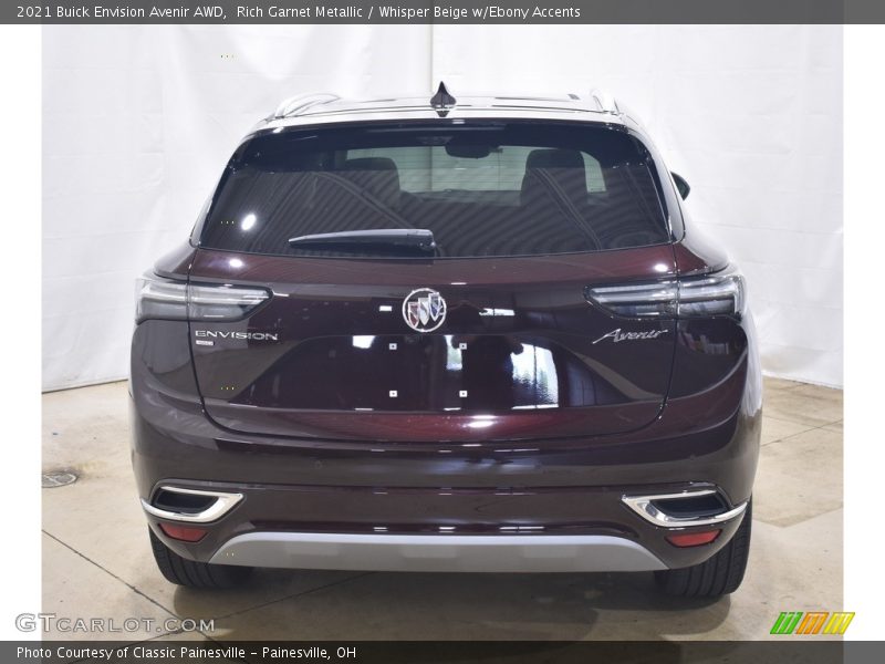 Rich Garnet Metallic / Whisper Beige w/Ebony Accents 2021 Buick Envision Avenir AWD