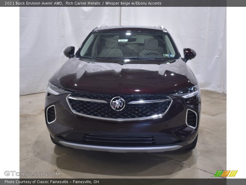 Rich Garnet Metallic / Whisper Beige w/Ebony Accents 2021 Buick Envision Avenir AWD