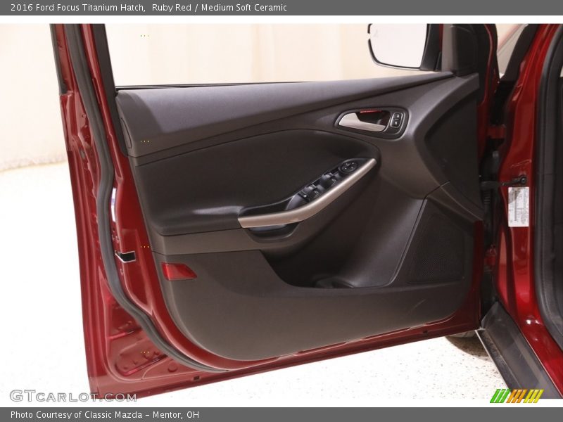 Ruby Red / Medium Soft Ceramic 2016 Ford Focus Titanium Hatch
