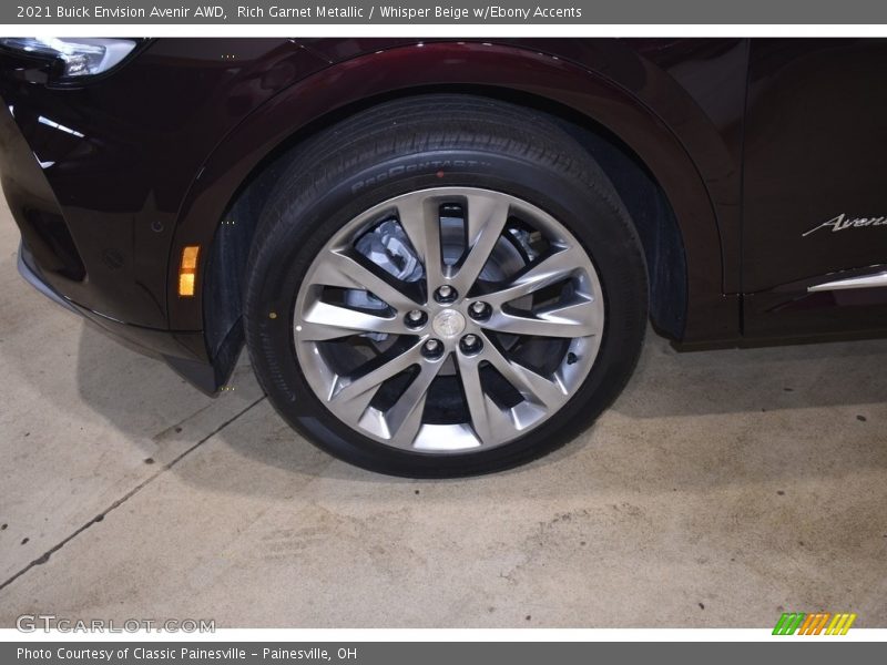 Rich Garnet Metallic / Whisper Beige w/Ebony Accents 2021 Buick Envision Avenir AWD