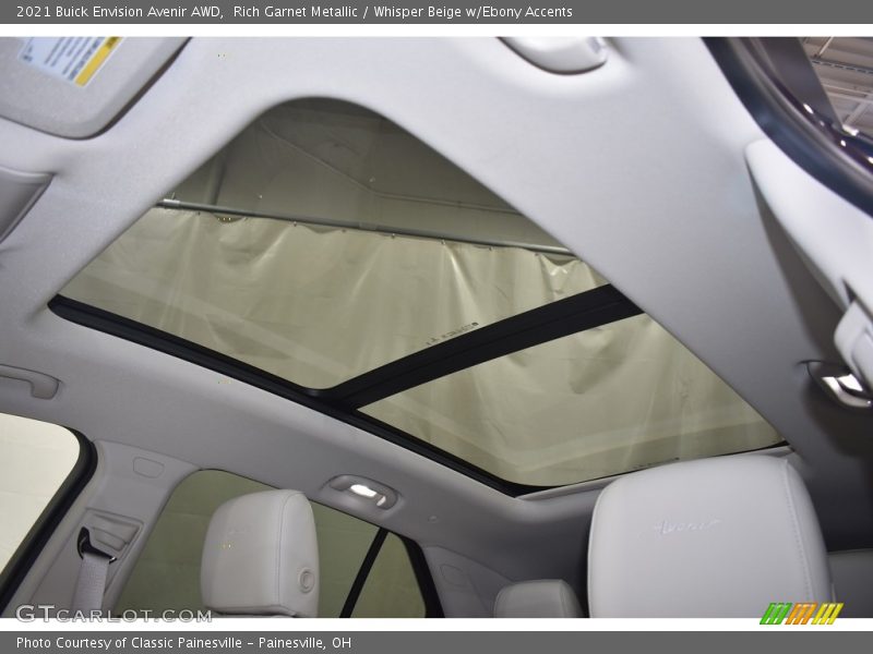 Rich Garnet Metallic / Whisper Beige w/Ebony Accents 2021 Buick Envision Avenir AWD
