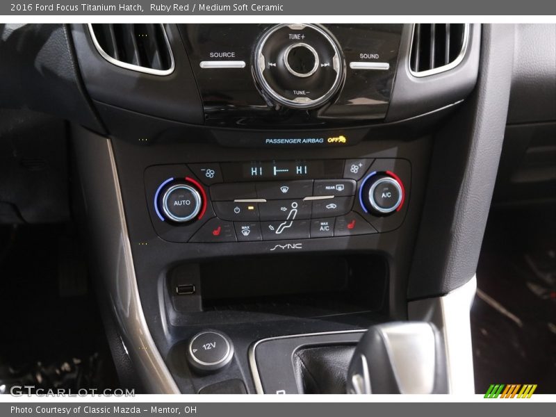 Ruby Red / Medium Soft Ceramic 2016 Ford Focus Titanium Hatch