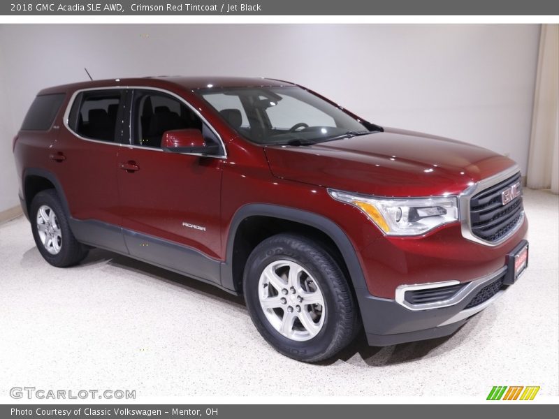 Crimson Red Tintcoat / Jet Black 2018 GMC Acadia SLE AWD