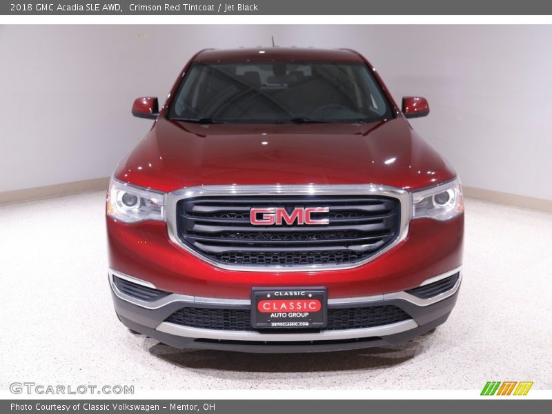 Crimson Red Tintcoat / Jet Black 2018 GMC Acadia SLE AWD