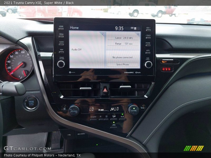 Super White / Black 2021 Toyota Camry XSE