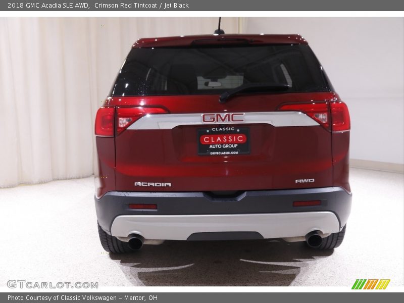 Crimson Red Tintcoat / Jet Black 2018 GMC Acadia SLE AWD