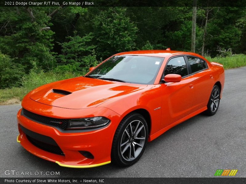 Go Mango / Black 2021 Dodge Charger R/T Plus