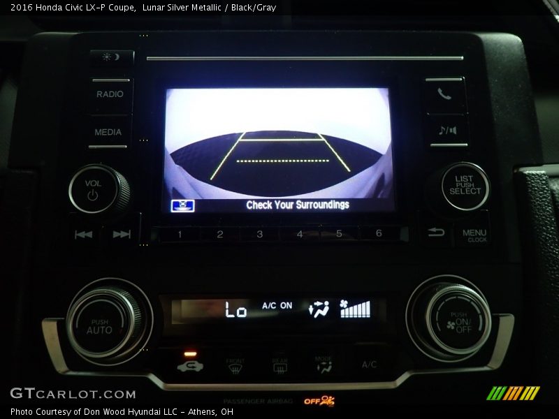 Lunar Silver Metallic / Black/Gray 2016 Honda Civic LX-P Coupe
