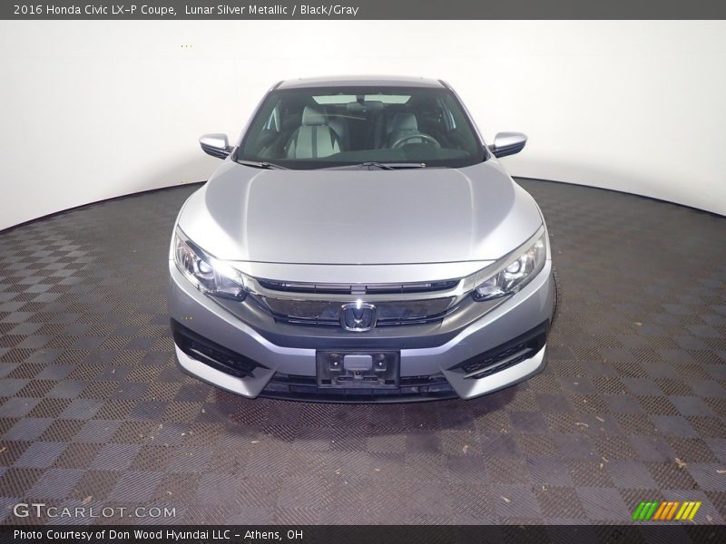 Lunar Silver Metallic / Black/Gray 2016 Honda Civic LX-P Coupe