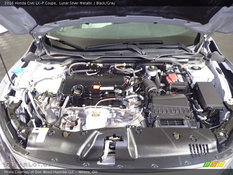 Lunar Silver Metallic / Black/Gray 2016 Honda Civic LX-P Coupe