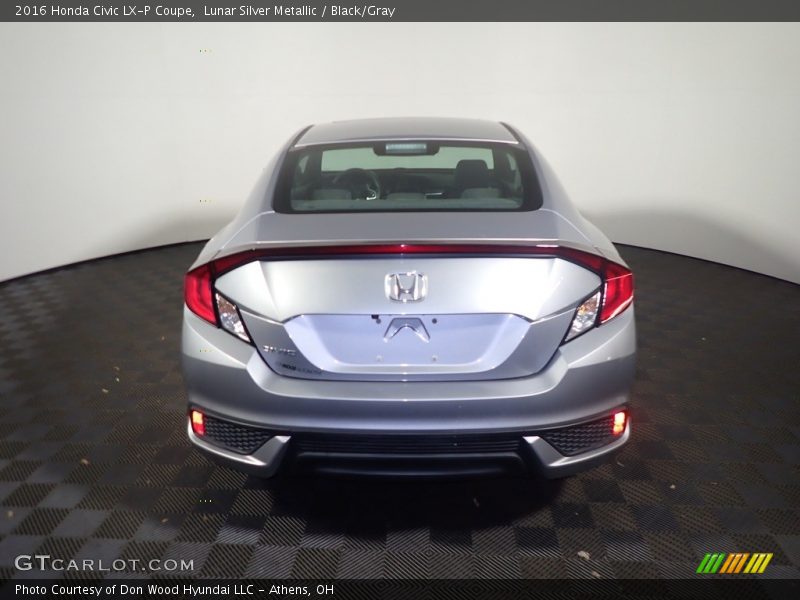 Lunar Silver Metallic / Black/Gray 2016 Honda Civic LX-P Coupe
