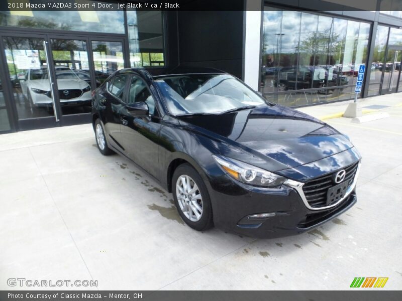 Jet Black Mica / Black 2018 Mazda MAZDA3 Sport 4 Door
