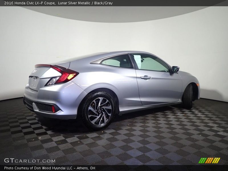 Lunar Silver Metallic / Black/Gray 2016 Honda Civic LX-P Coupe