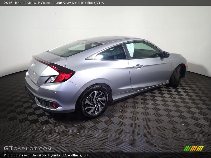 Lunar Silver Metallic / Black/Gray 2016 Honda Civic LX-P Coupe