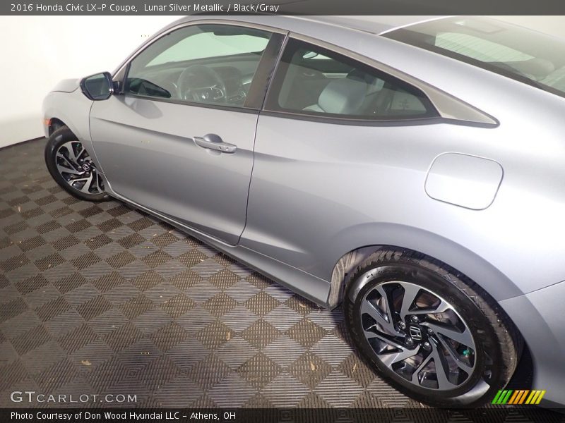 Lunar Silver Metallic / Black/Gray 2016 Honda Civic LX-P Coupe