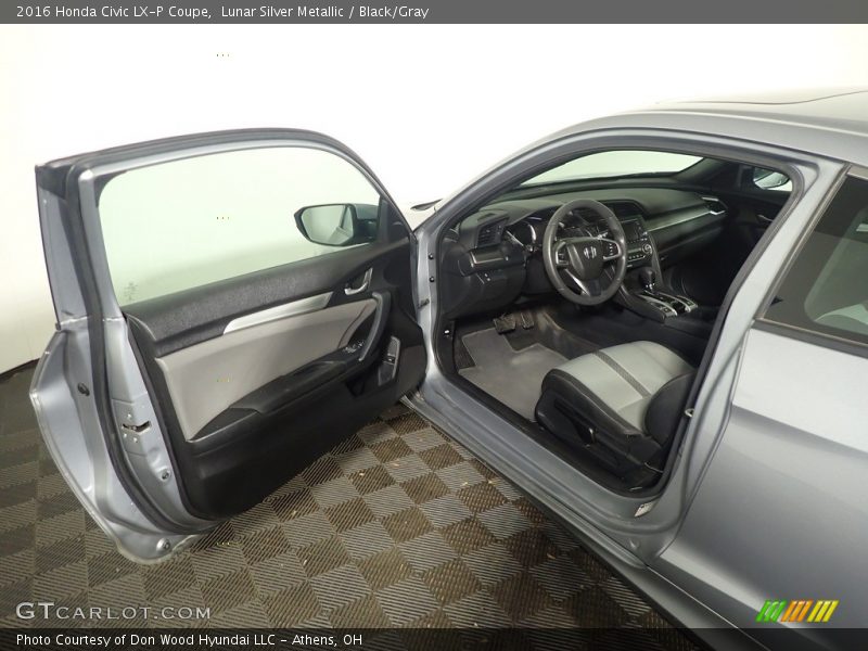 Lunar Silver Metallic / Black/Gray 2016 Honda Civic LX-P Coupe