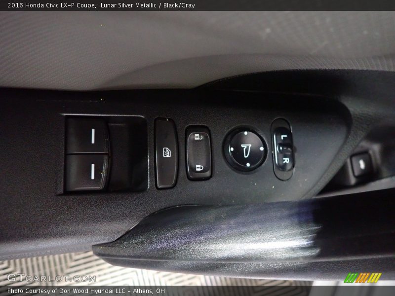Lunar Silver Metallic / Black/Gray 2016 Honda Civic LX-P Coupe