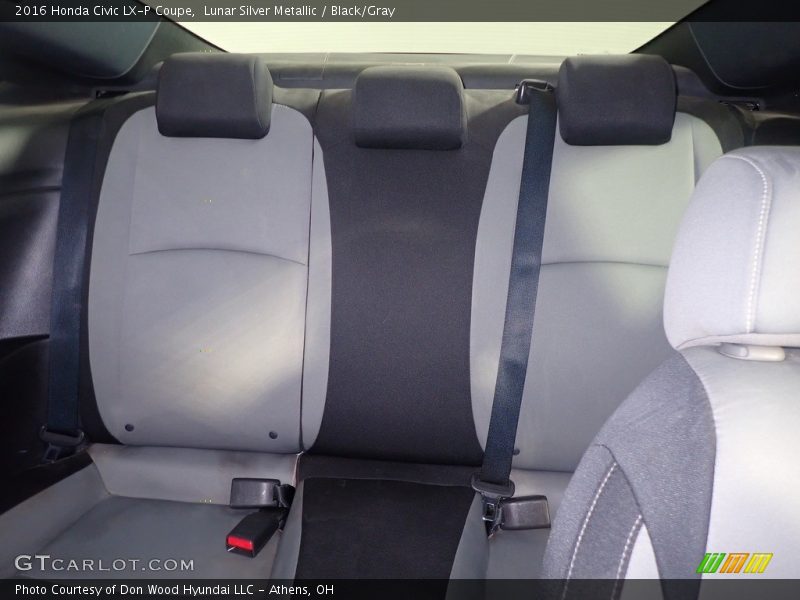 Lunar Silver Metallic / Black/Gray 2016 Honda Civic LX-P Coupe
