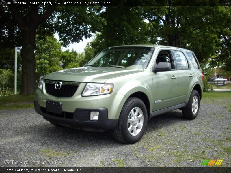 Kiwi Green Metallic / Camel Beige 2008 Mazda Tribute i Sport
