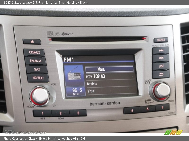 Controls of 2013 Legacy 2.5i Premium