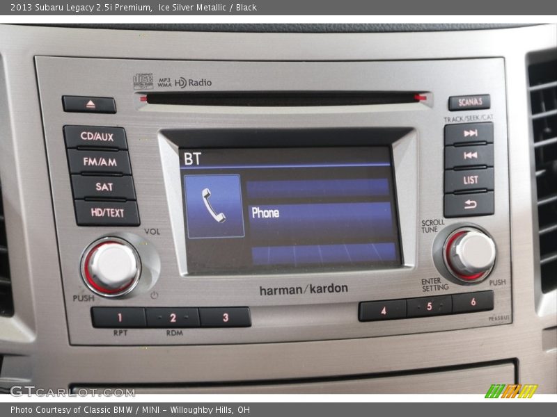 Controls of 2013 Legacy 2.5i Premium