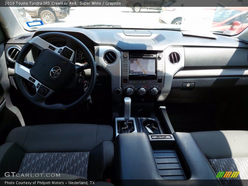 Super White / Graphite 2019 Toyota Tundra SR5 CrewMax 4x4