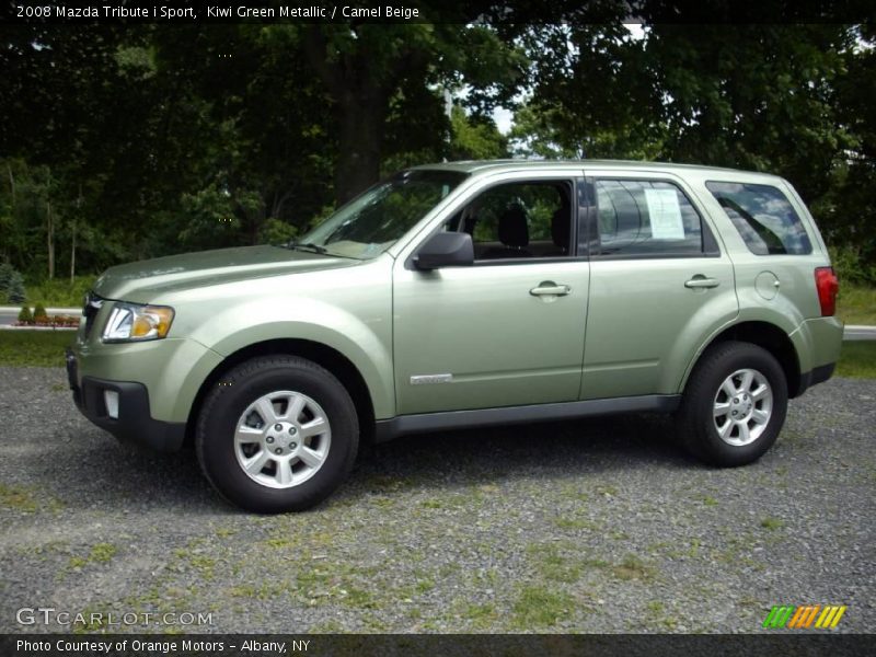 Kiwi Green Metallic / Camel Beige 2008 Mazda Tribute i Sport