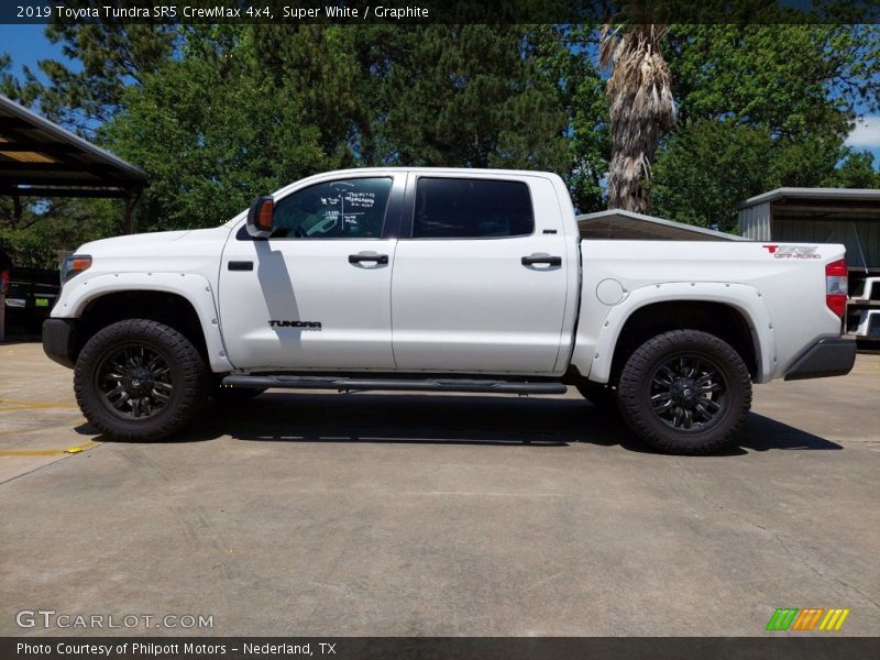 Super White / Graphite 2019 Toyota Tundra SR5 CrewMax 4x4