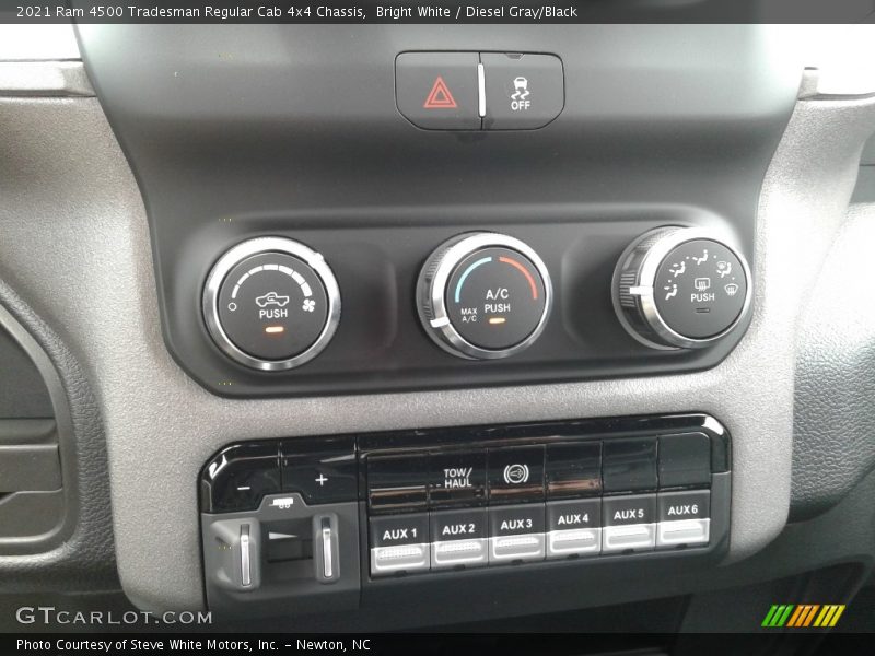 Controls of 2021 4500 Tradesman Regular Cab 4x4 Chassis