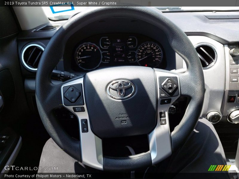 Super White / Graphite 2019 Toyota Tundra SR5 CrewMax 4x4